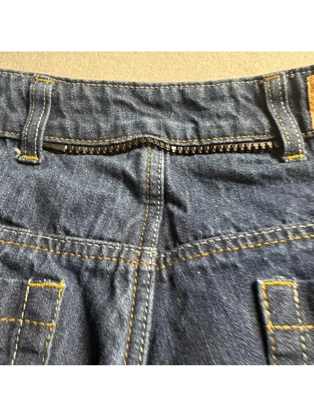Iron Workers Kevlar Reinforced Motorcycle Jeans Mens Size 8 Blue Denim Riding